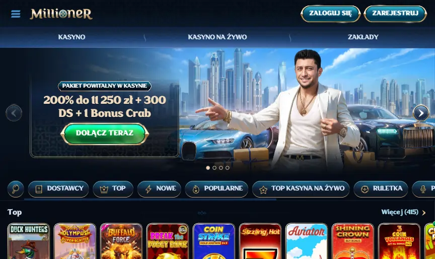 Millioner Casino strona główna