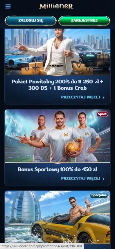 Millioner Casino - promocje